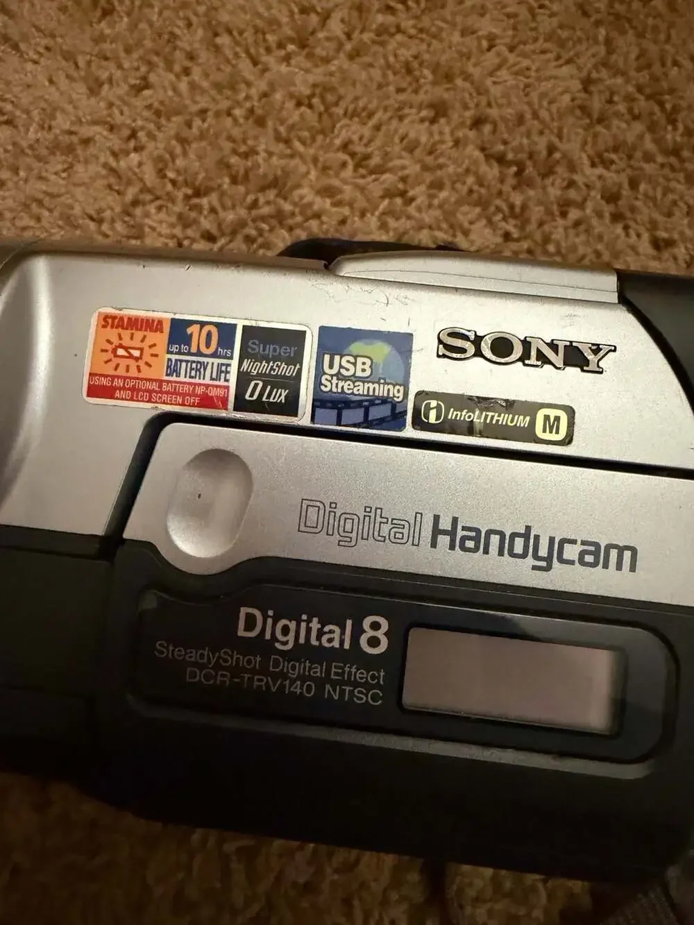 Sony Handycam Digital8 DCR-TRV140 Camcorder with SteadyShot